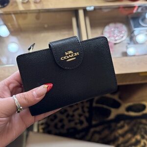 Coach Black Textured Wallet